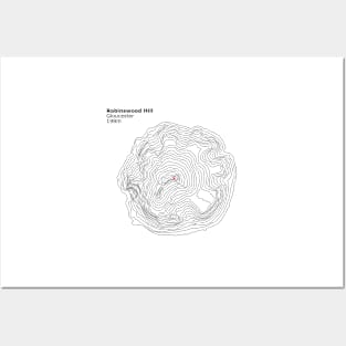 Robinswood Hill Contour Profiles Posters and Art